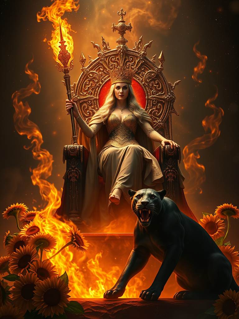 Queen of Wands tarot card